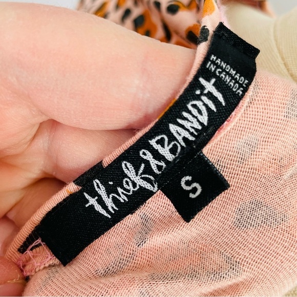 Thief & Bandit Animal Print Mini Dress- Long Sleeve- Oversized- Size Small - Picture 8 of 8